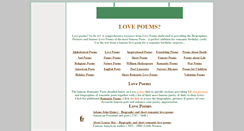 Desktop Screenshot of love-poems.me.uk